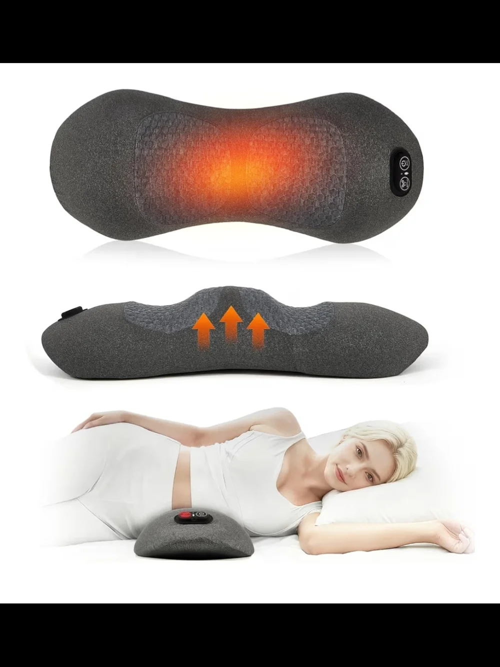 Triple Fusion Back Massager with Heat And Deep Tissue Massage
